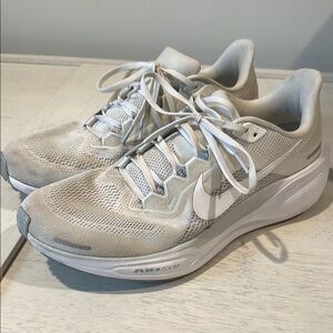 Nike Air Pegasus 41 Running Shoes - Platinum/Metallic Silver - Men’s US Size 12